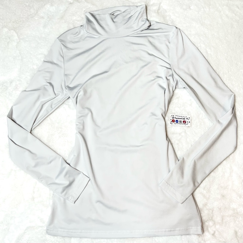 Elegant White Turtleneck Top